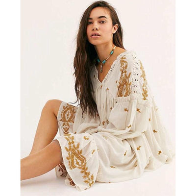 Robe Boho Chic Blanche