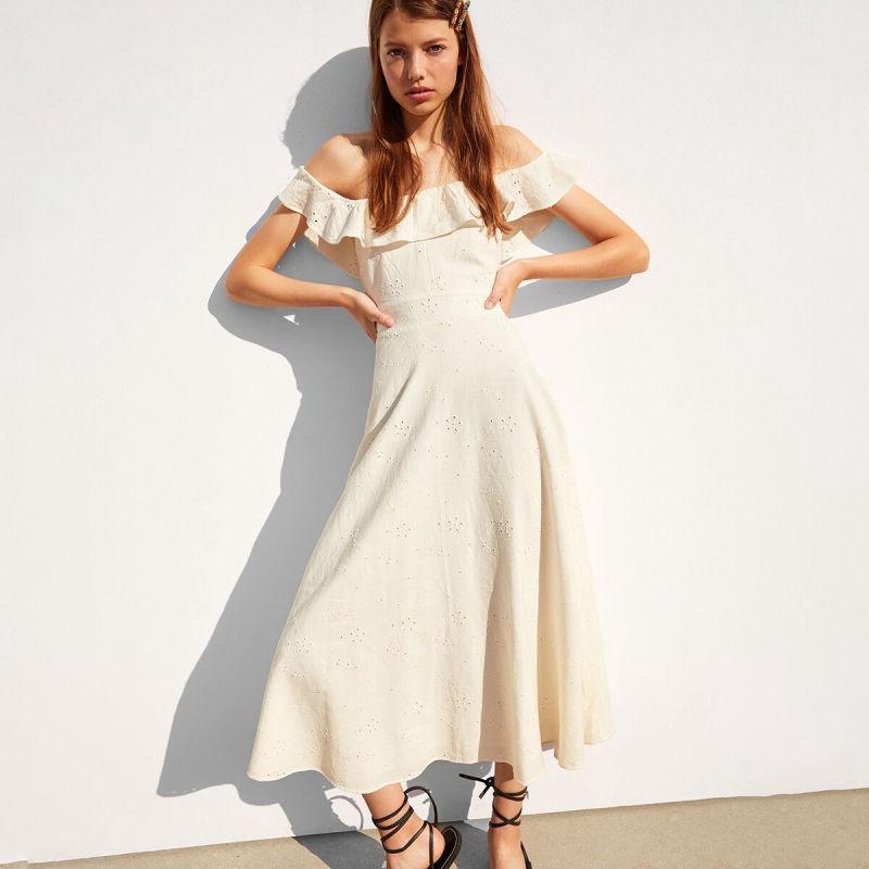 Robe Boho Ivoire - Blanc / S