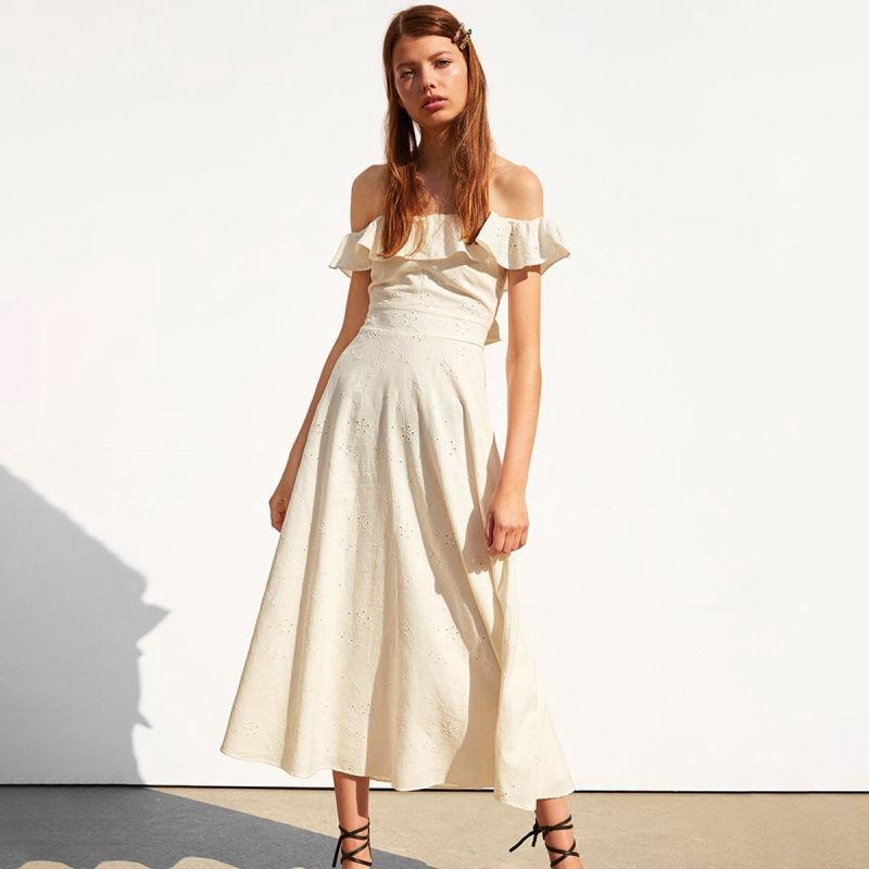 Robe Boho Ivoire - Blanc / S