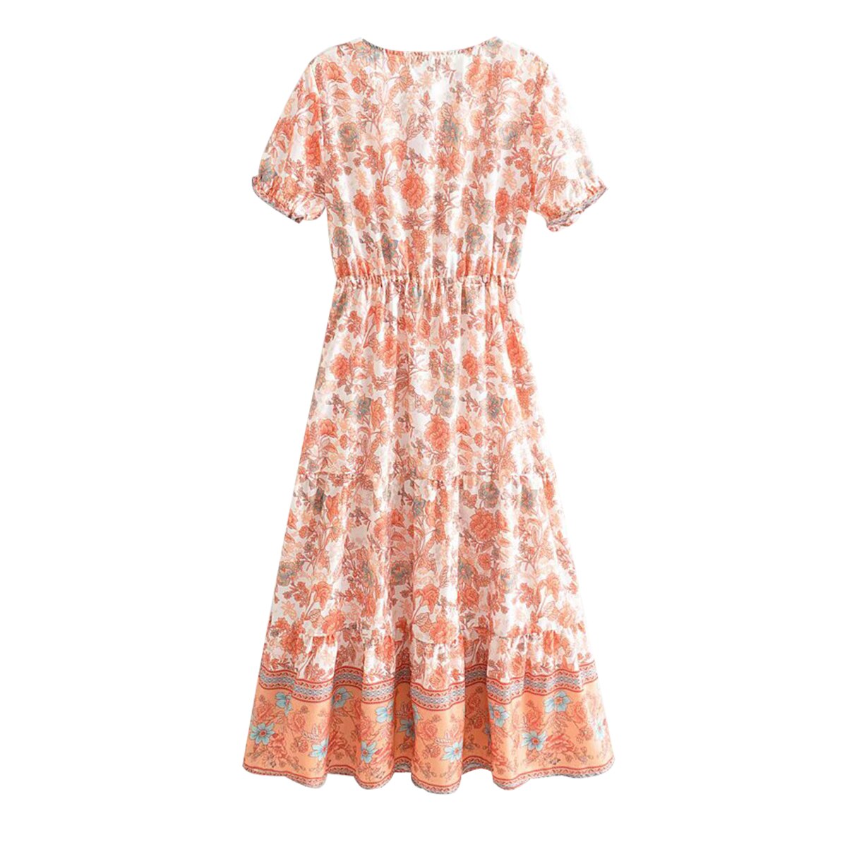 Robe boho longue jaune