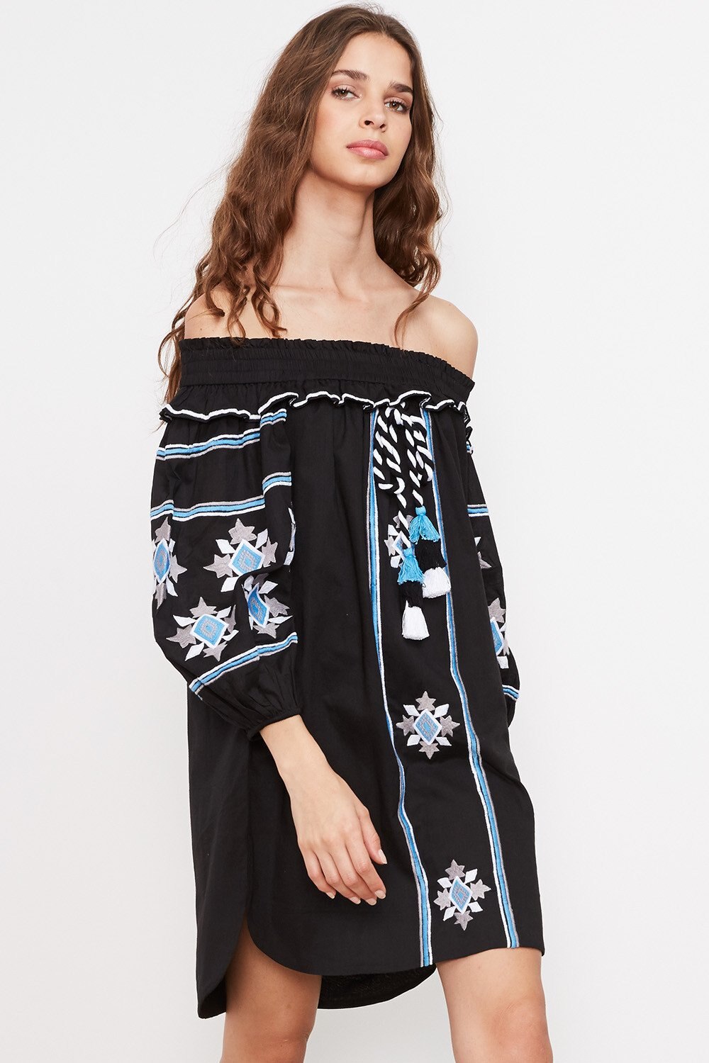 Robe courte style boheme chic