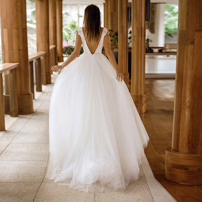 Robe de mariée bohème blanche