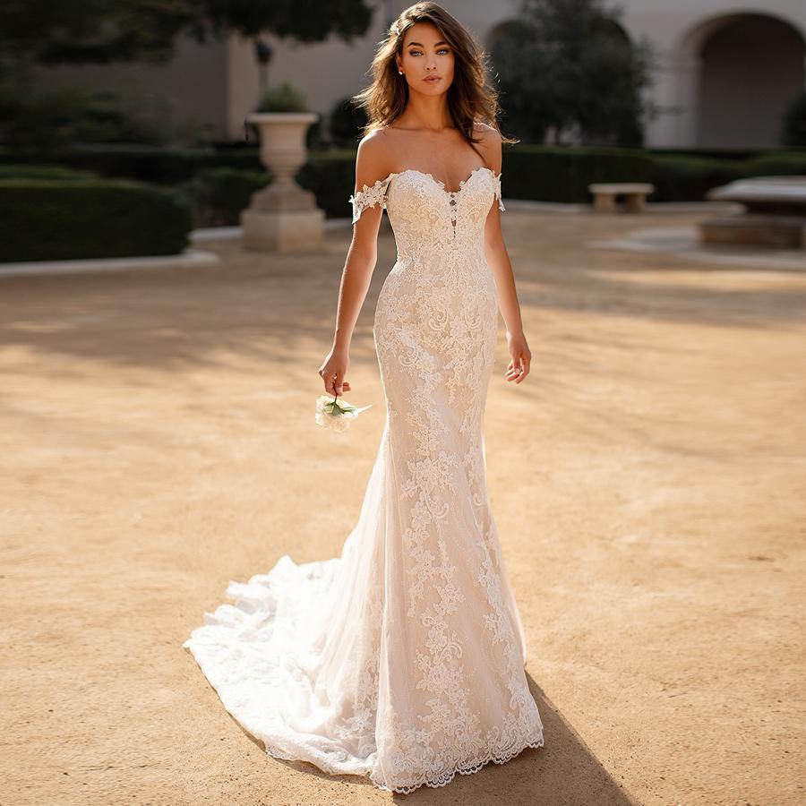 Robe de mariée bohème chic blanche
