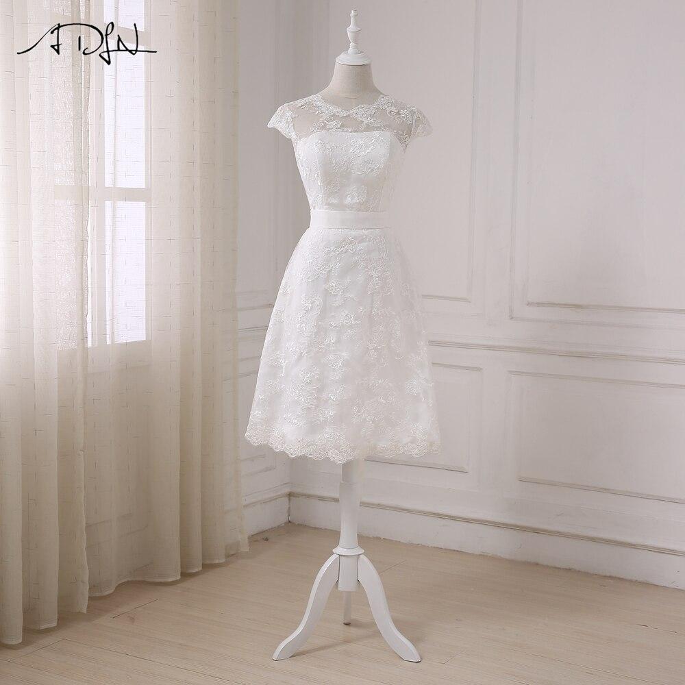 Robe de mariée boheme chic courte