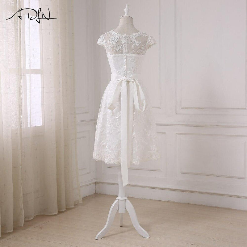Robe de mariée boheme chic courte