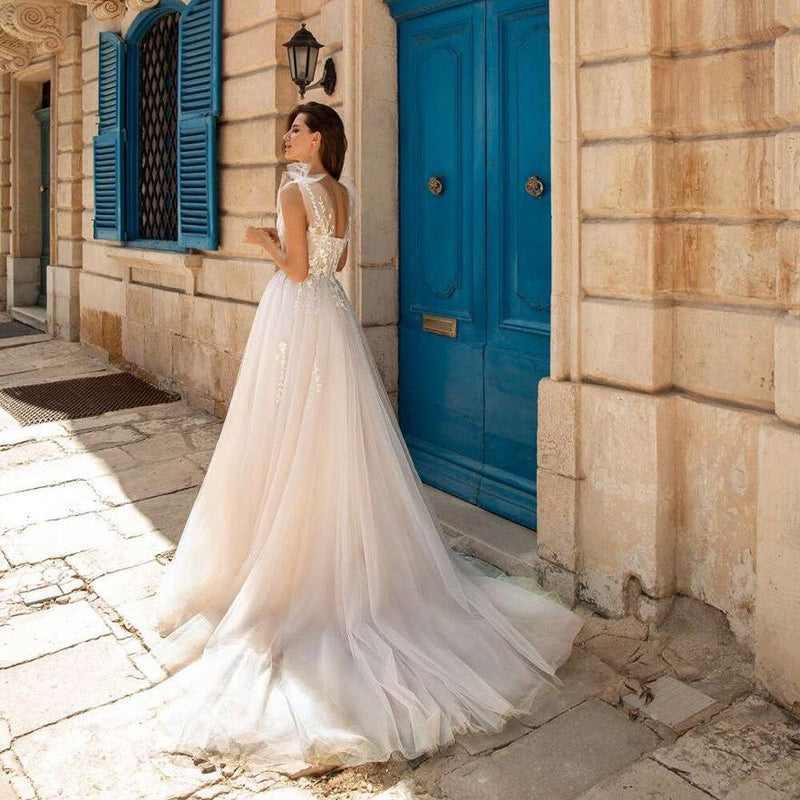 Robe de mariée bohème chic dentelle