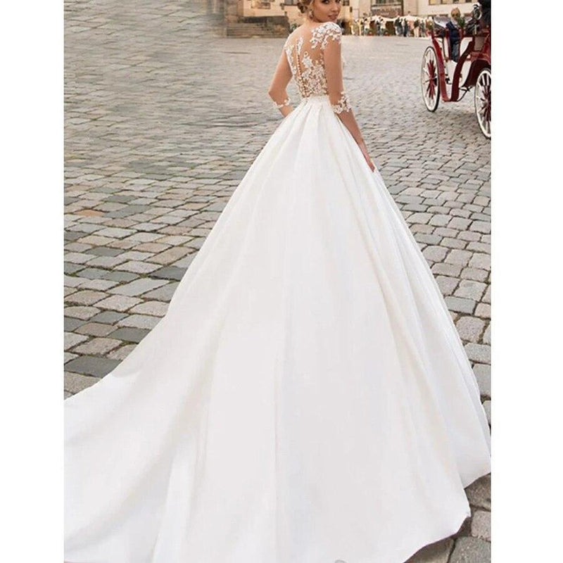 Robe de mariée bohème chic dentelle manche