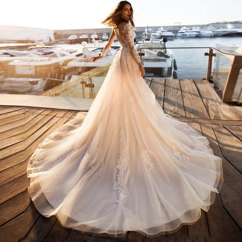 Robe de mariée bohème dentelle chic