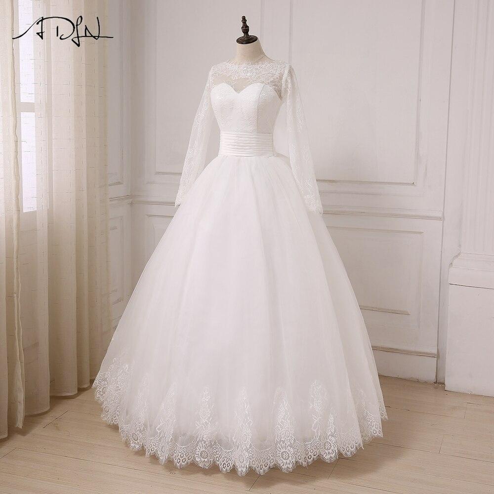 Robe de mariée bohème dentelle manche longue