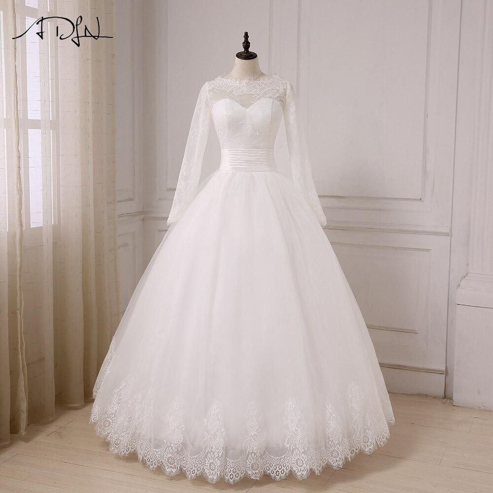 Robe de mariée bohème dentelle manche longue