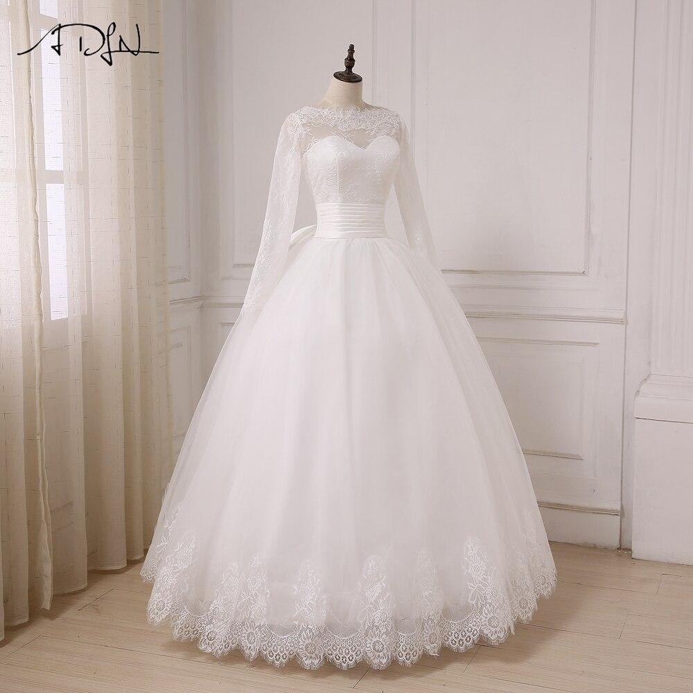 Robe de mariée bohème dentelle manche longue