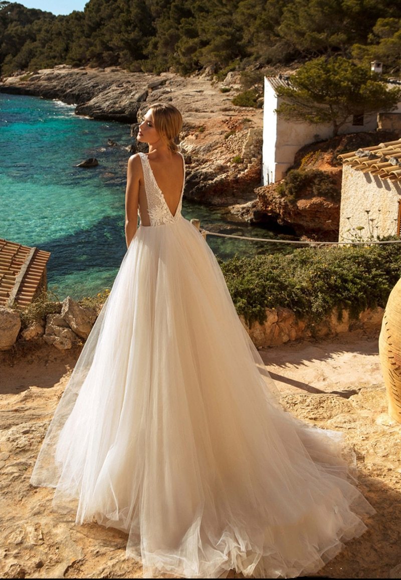 Robe De Mariée Bohème Dos Nu
