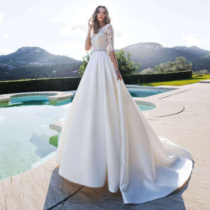 Robe de mariée bohème en dentelle