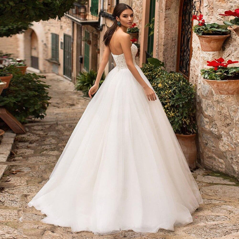 Robe de mariée bohème et champetre