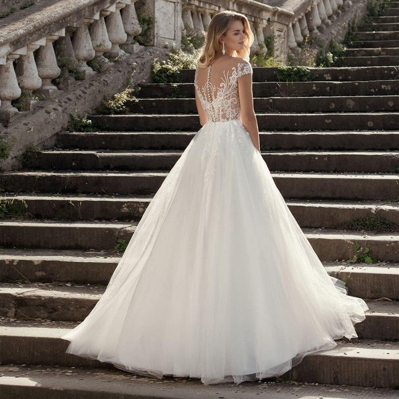 Robe de mariée boheme manche longue