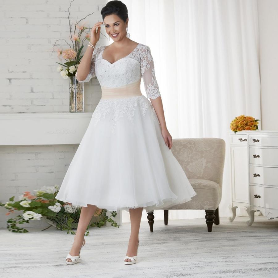 Robe de mariée bohème mi longue