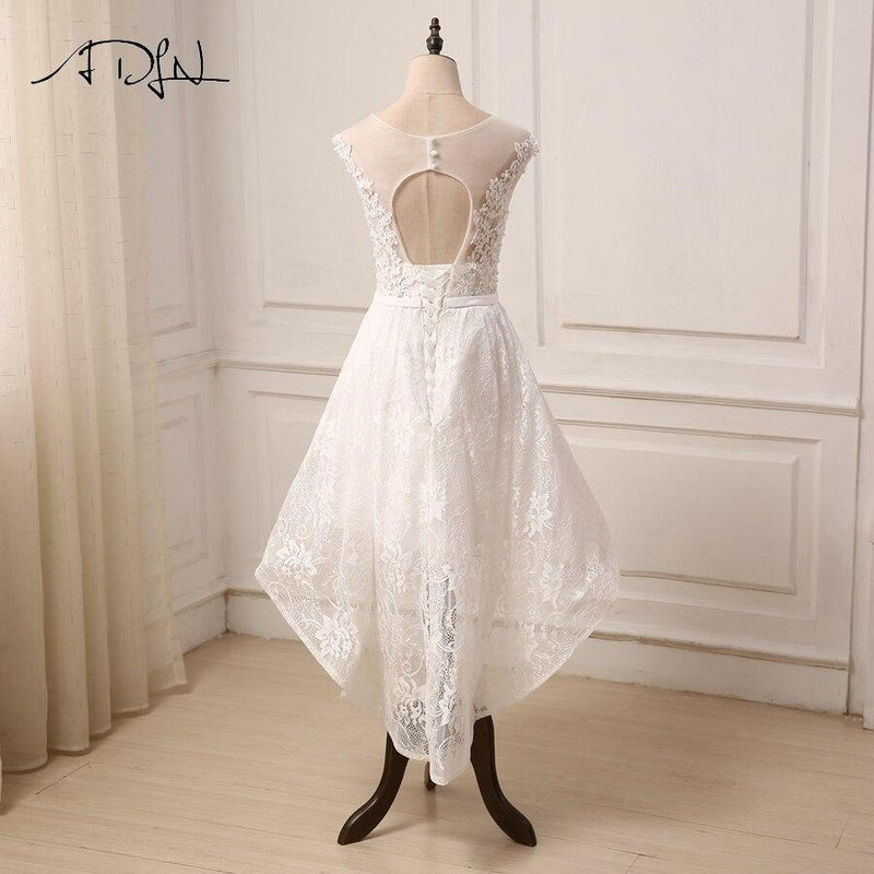 Robe de mariée bohème mi longue