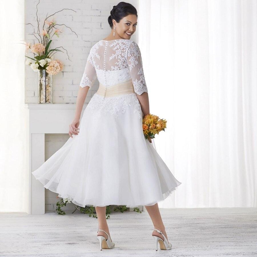 Robe de mariée bohème mi longue