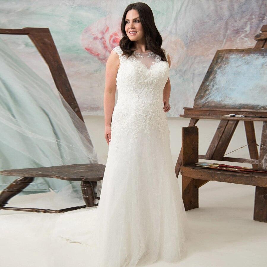 Robe de mariée boheme pour femme ronde