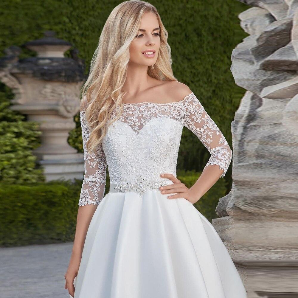 Robe de mariée courte bohème