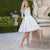 Robe de mariée courte bohème