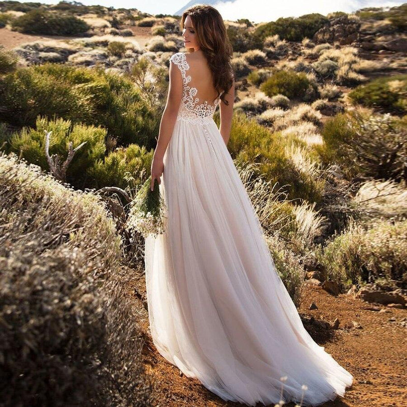 Robe de mariée de style hippie bohème 2017
