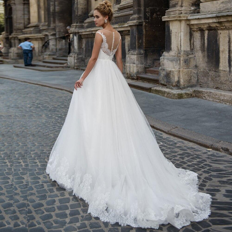 Robe de mariee fluide boheme