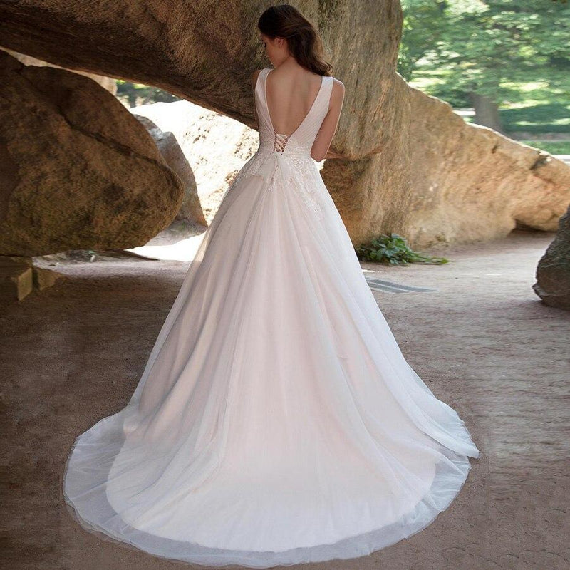 Robe de mariée mariage civil boheme