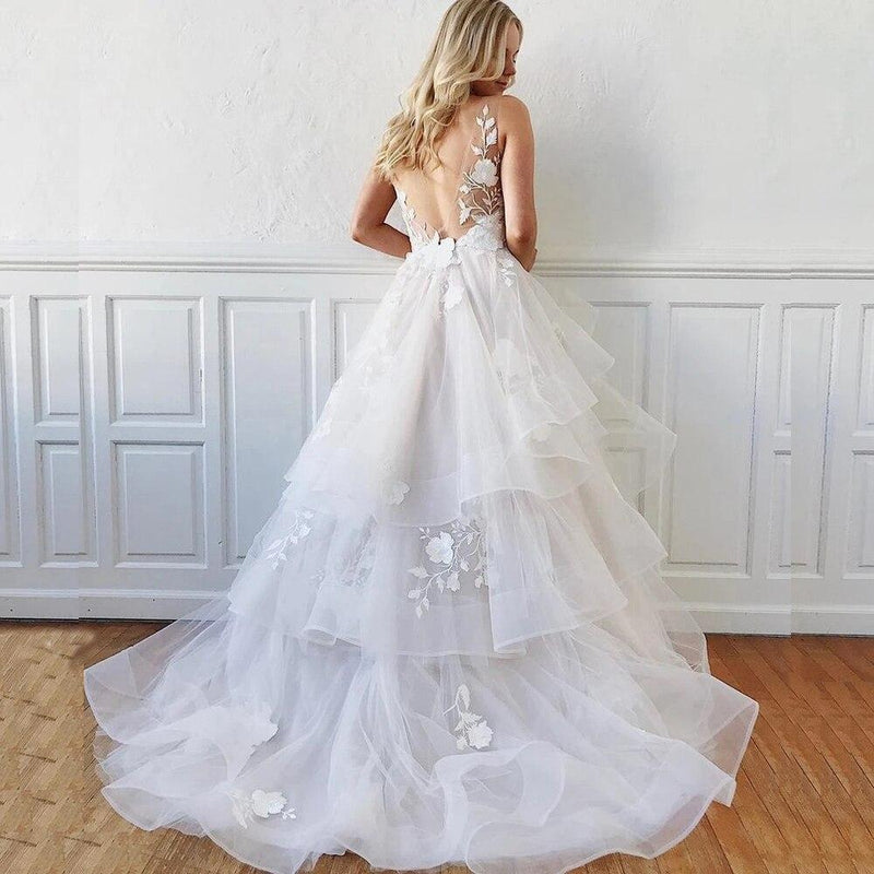 Robe de mariée romantique boheme
