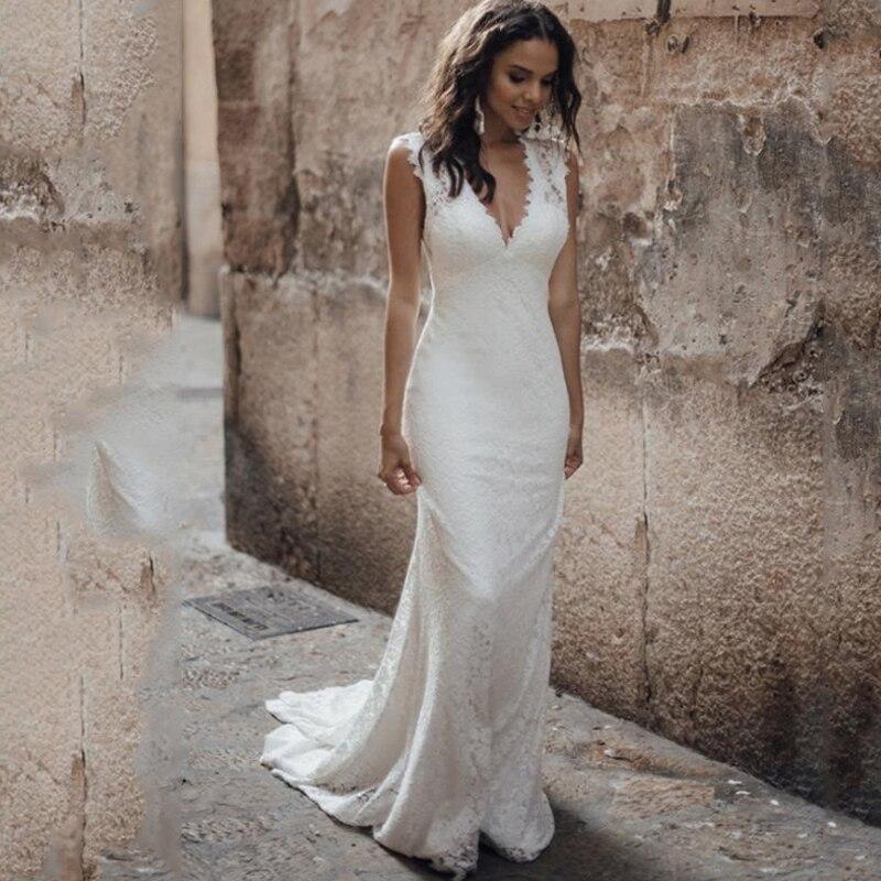 Robe de mariée romantique bohème