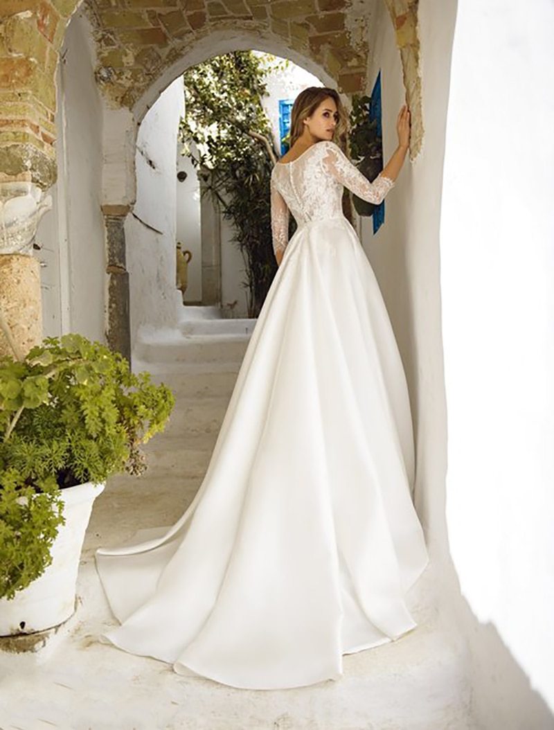 Robe de Mariée Simple et Bohème - Blanc / 32