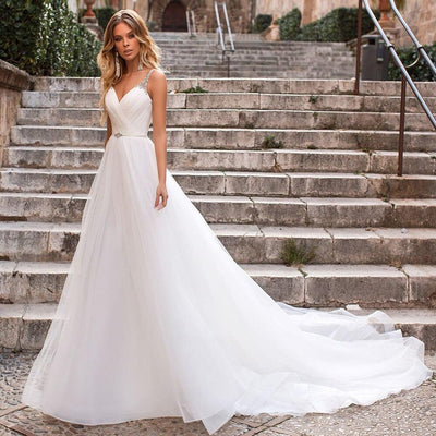 Robe de mariée style empire boheme