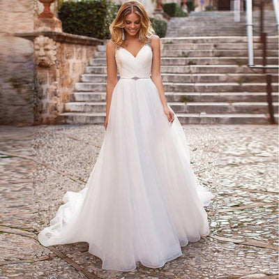 Robe de mariée style empire boheme