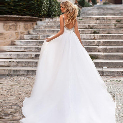 Robe de mariée style empire boheme