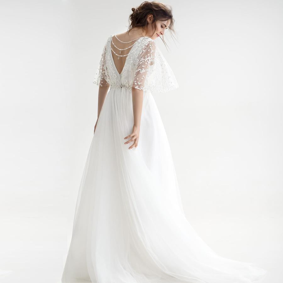 Robe de mariée style hippie