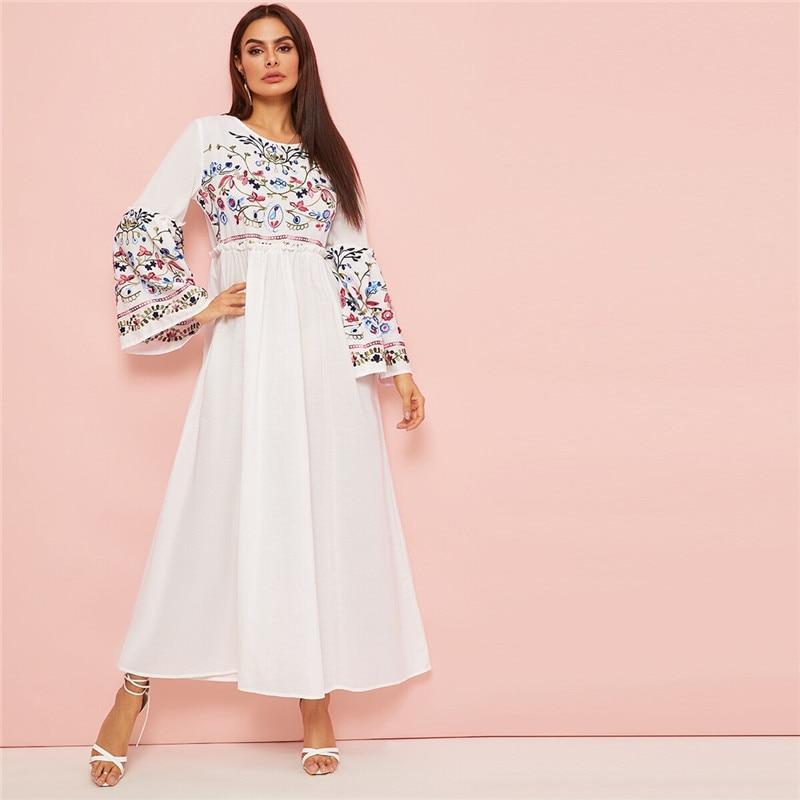 Robe d’Eté Blanche Bohème - XS / Blanc