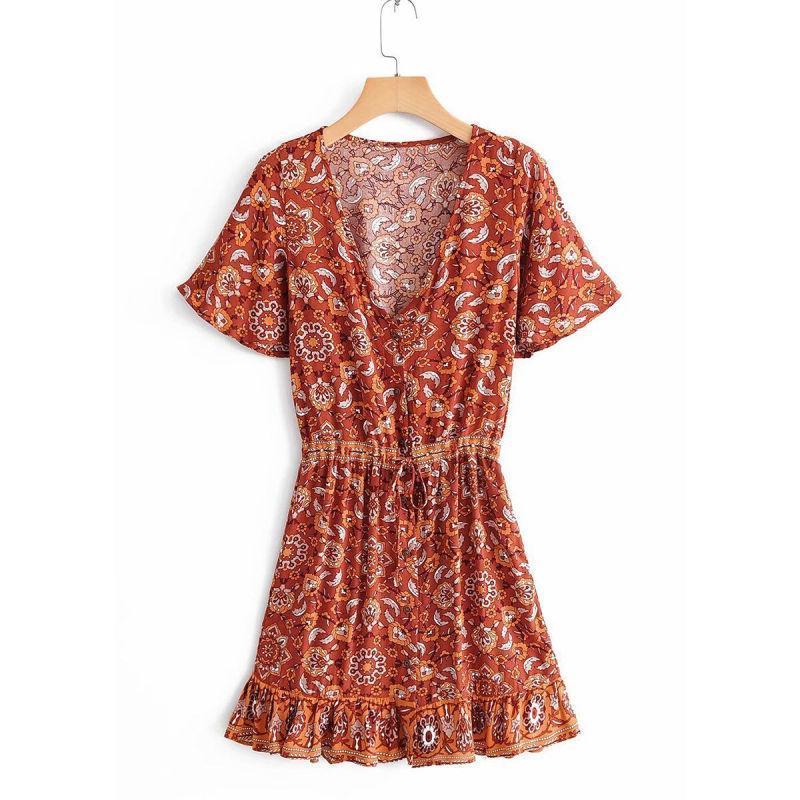 Robe Festival Hippie - Marron / S