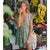 Robe Fleurie Hippie Chic - Vert / S