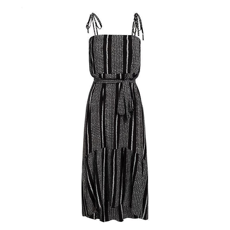 Robe Fluide Hippie Chic - Noir / S