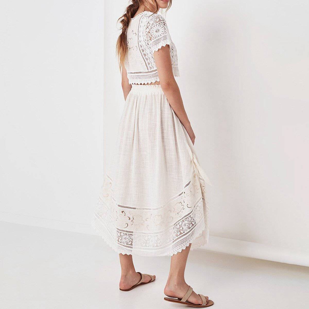 Robe Hippie Chic Blanche