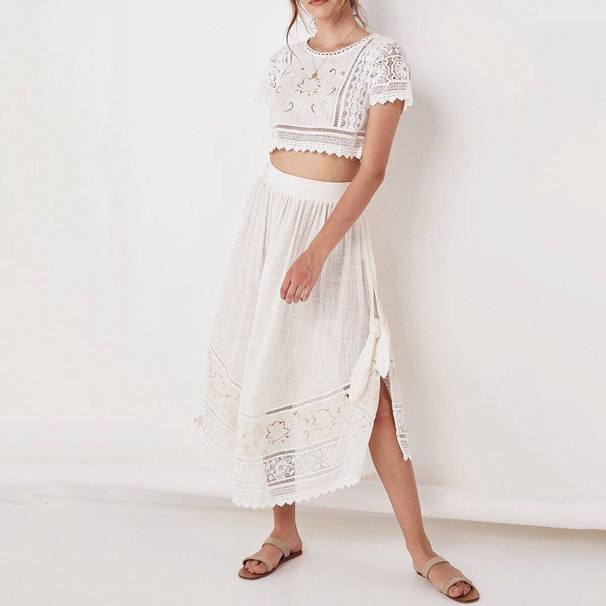 Robe Hippie Chic Blanche