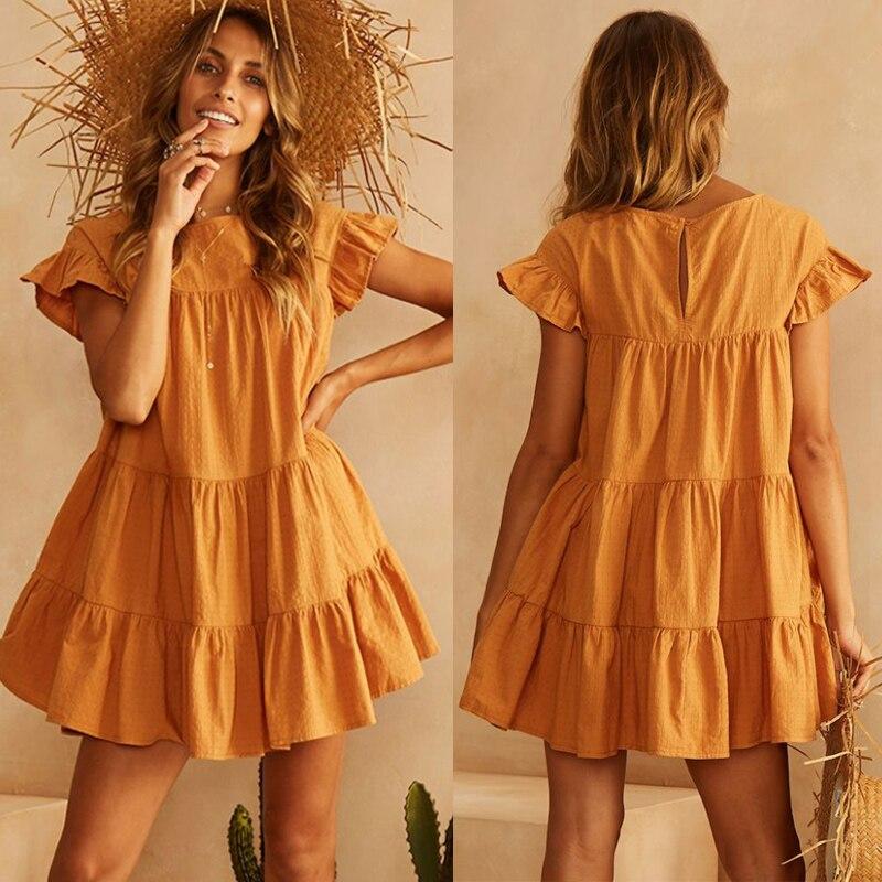 Robe Hippie Chic Jaune