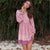 Robe Hippie Chic Manche Longue - Rose / M