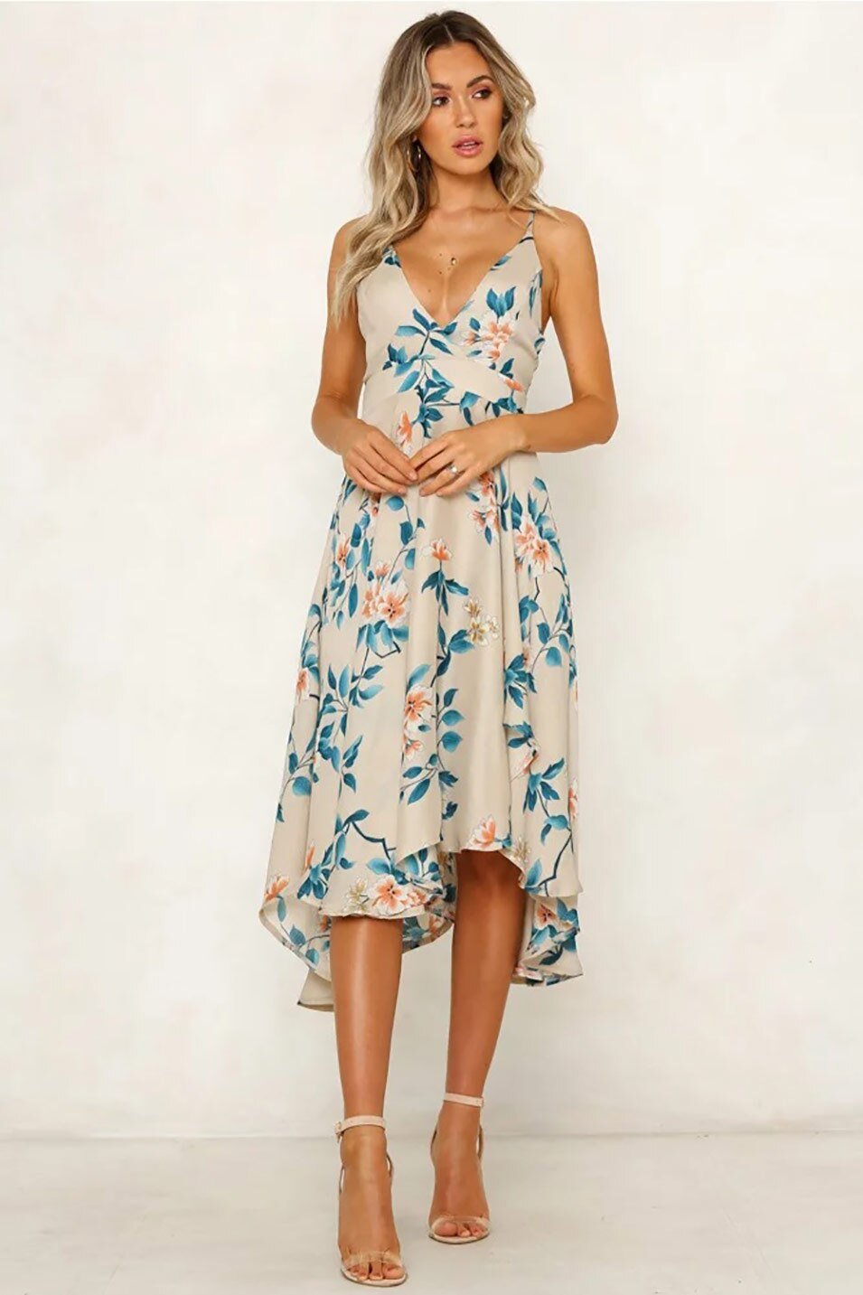 Robe Hippie Chic Pour Un Mariage - Beige / S