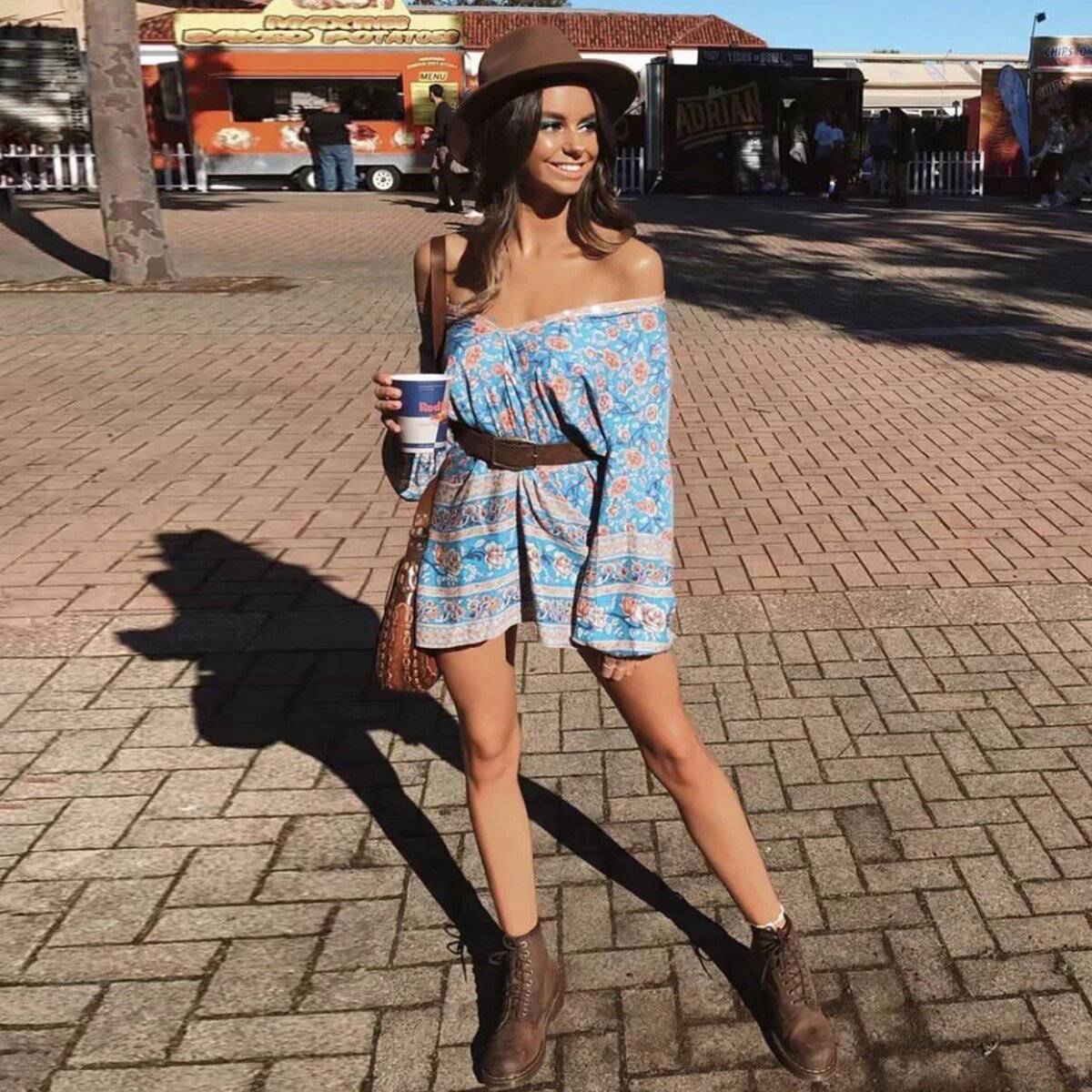 Robe Hippie Chic Turquoise