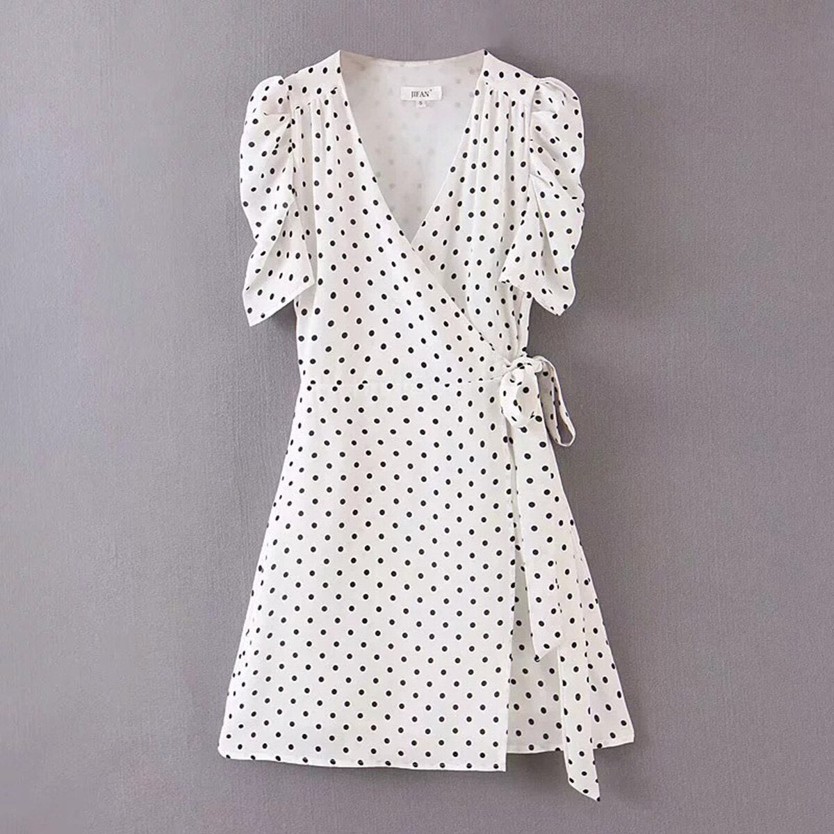 Robe hippie courte blanche