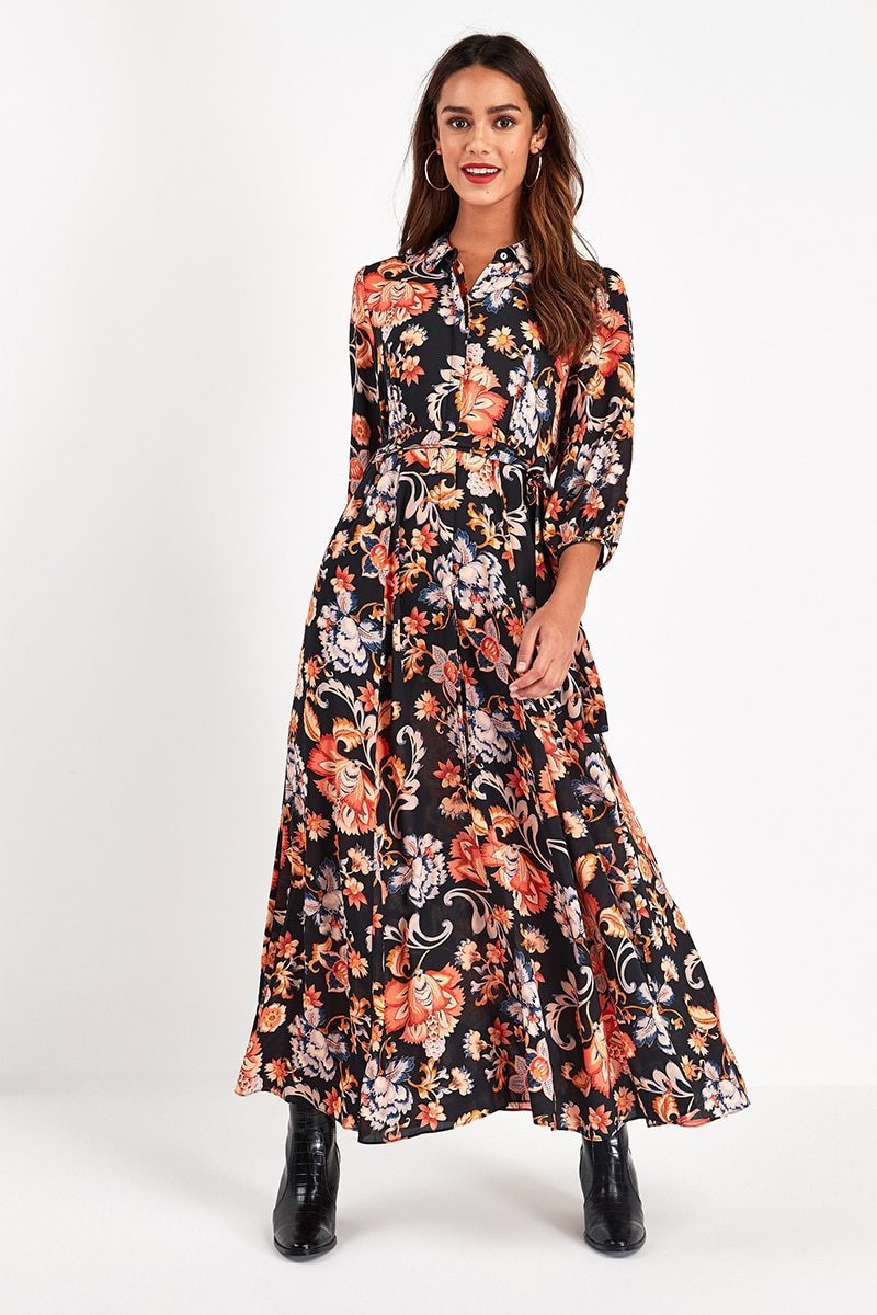 Robe Hippie Folk - Noir / S