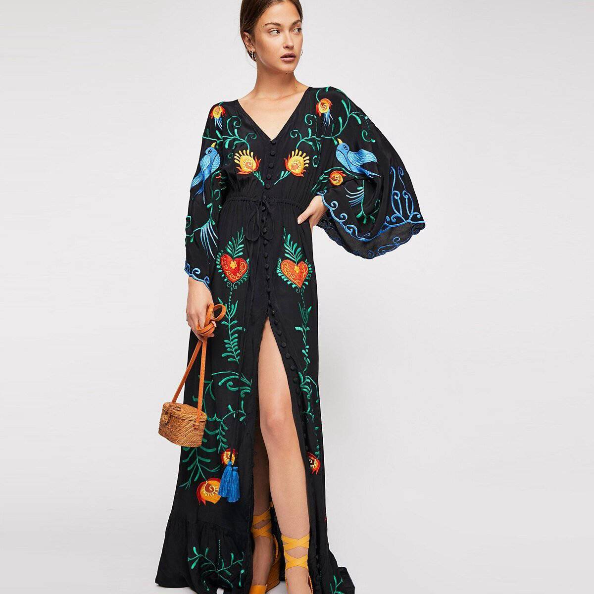 Robe Hippie Hiver - Noir / S