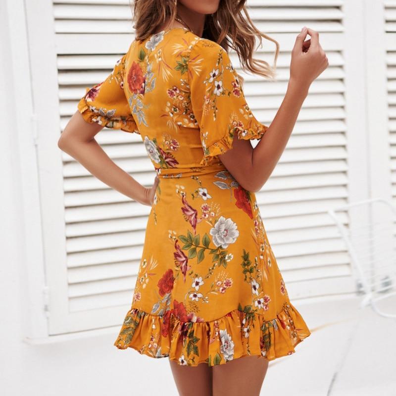Robe Hippie Jaune