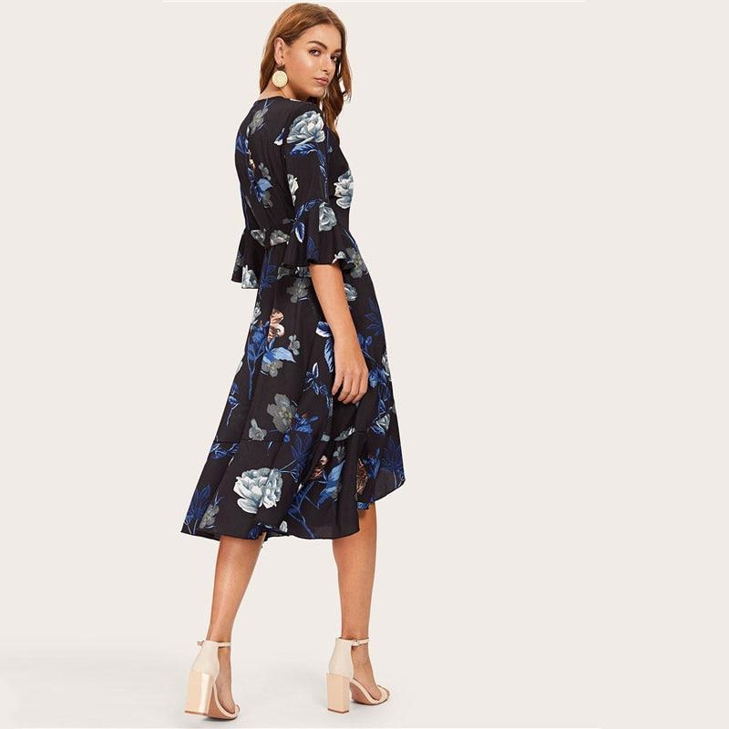 Robe Hippie Longue - XS / Bleu